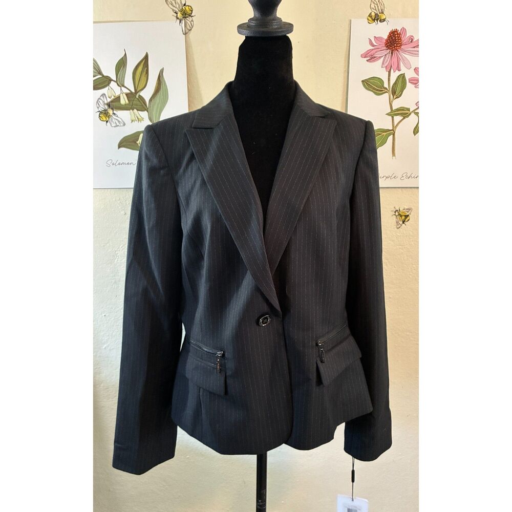 NWT Calvin Klein Women's Pinstriped Blazer Size 12